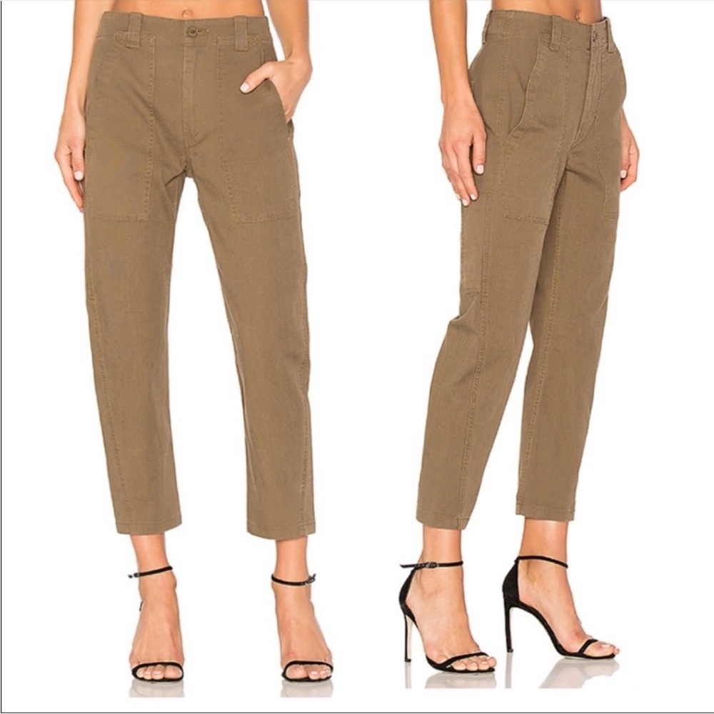 Vince Tan Ankle Cropped Pants